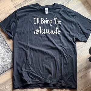 Gildan Black Attitude Graphic Tee. Cross posted.
